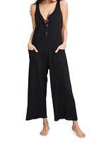 The Cotton Maternity Nursing Friendly Jumpsuit