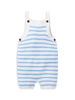 Baby Boy's Striped Sweater Overalls