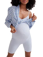 The Body Rib Maternity Unitard Shorts