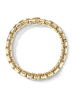 Box Chain Bracelet in 18K Yellow Gold, 7.3MM