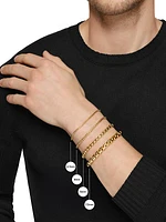 Box Chain Bracelet in 18K Yellow Gold, 7.3MM