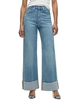 James High-Rise Wide-Leg Jeans