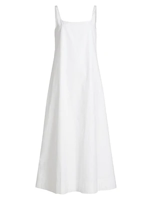 Backless Cotton Midi-Dress