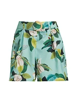 Magnolia Floral Belted Shorts