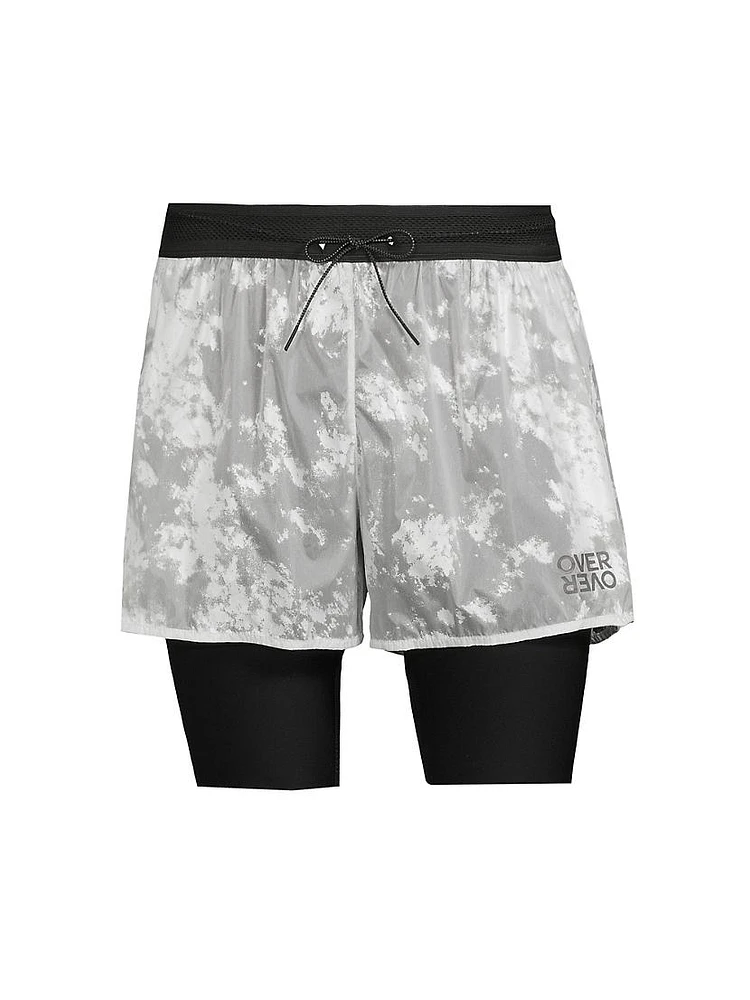 Foil Layered Track Shorts