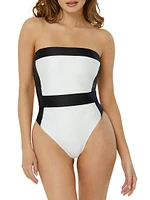 Haleyybaylee x PQ Strapless Belted One-Piece Swimsuit