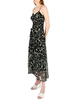 Provence Nirai Floral Silk Chiffon Maxi Dress