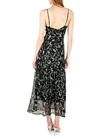 Provence Nirai Floral Silk Chiffon Maxi Dress