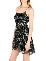 Provence Alyssa Floral Silk Chiffon Minidress