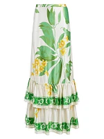 St. Lucia Natalie Maxi Tiered Skirt