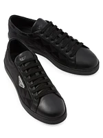 Leather and Re-Nylon Sneakers