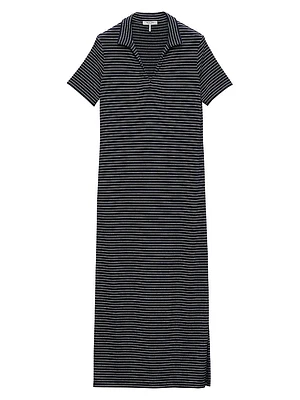 Striped Polo Maxi Dress