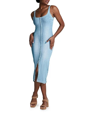 Do It All Denim Midi-Dress