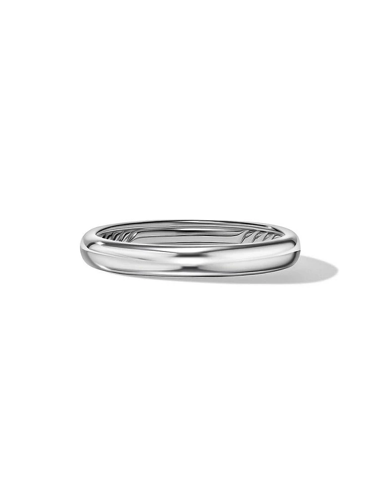 Classic Band Ring 18K White Gold, 3.5MM