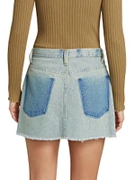 Alba Patch-Pocket Denim Miniskirt