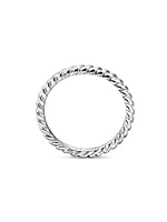 Cable Band Ring Platinum, 2MM