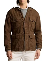 Long-Sleeve Linen Sport Shirt