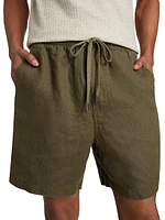 Linen Drawstring Shorts