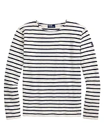 Striped Slub Jersey Long-Sleeve T-Shirt