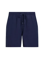 Linen Six-Inch Inseam Shorts