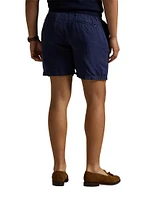 Linen Six-Inch Inseam Shorts