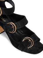 Alize Suede Buckle Sandals