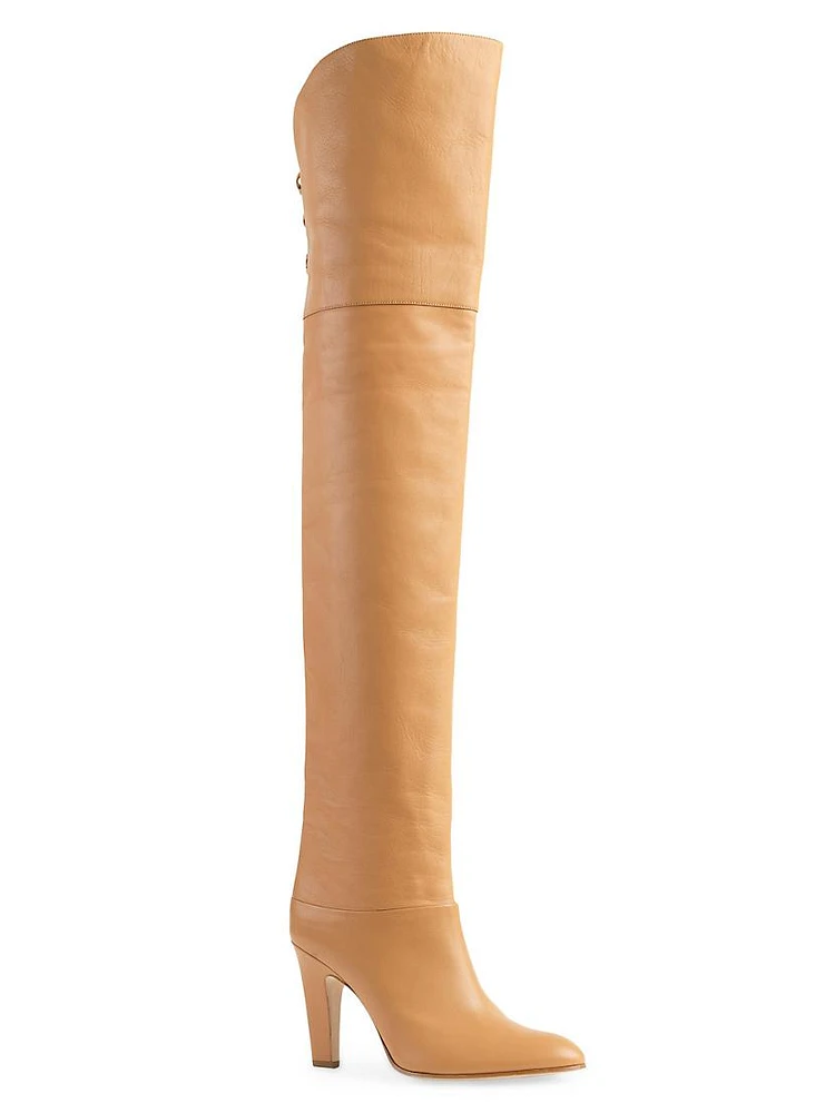 Eve 70MM Leather Over-The-Knee Boots