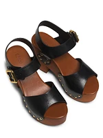 Jeannette Leather Clogs