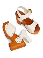 Jeannette Leather Clogs