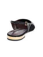 Saada Leather Slingback Flats