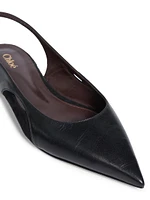 Saada Leather Slingback Flats