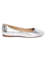 Lauren Leather Ballerina Flats