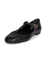 Marcie Leather Ballerina Flats