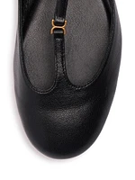 Marcie Leather Ballerina Flats