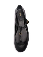 Marcie Leather Ballerina Flats