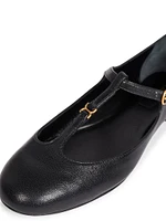 Marcie Leather Ballerina Flats