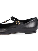 Marcie Leather Ballerina Flats