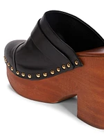 Jeannette Leather Clogs