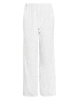 Leopard Jacquard Track Pants