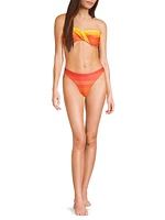 Margot Sunset Stripe Bikini Bottoms