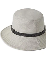 Délavé Linen Bucket Hat with Shiny Band