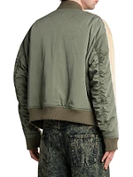 Contrast Split Bomber Jacket