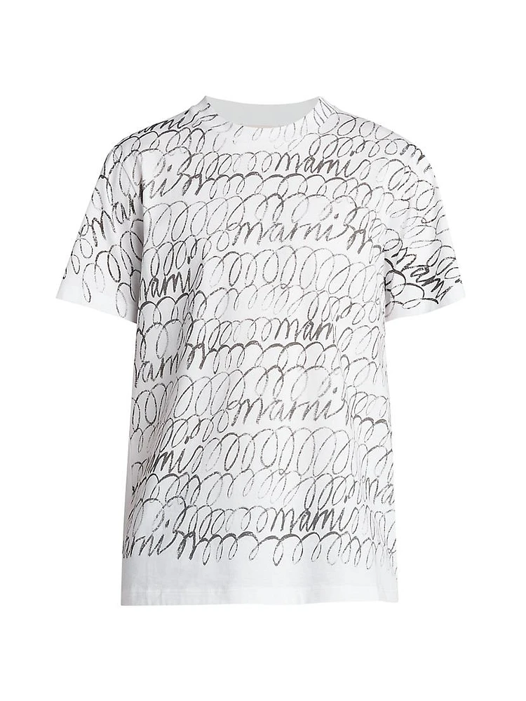 Scribble Cotton T-Shirt