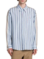 Striped Cotton Boxy-Fit Shirt