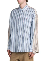 Striped Cotton Boxy-Fit Shirt