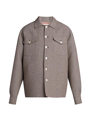 Wool-Blend Relaxed-Fit Shirt