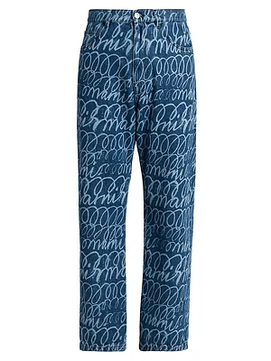 Scribble Denim Trousers