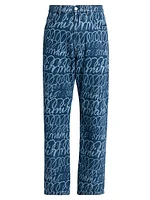 Scribble Denim Trousers