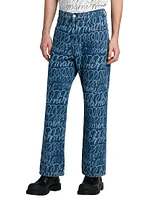 Scribble Denim Trousers