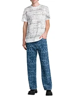 Scribble Denim Trousers